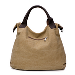 Handheld Minimalist Retro Shoulder Crossbody Vintage Canvas Bag