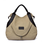 Handheld Minimalist Retro Shoulder Crossbody Vintage Canvas Bag