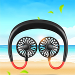 Charging portable lazy fan student desktop fan hanging neck fan