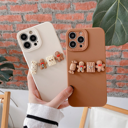 Three-dimensional Cute Biscuit Patch For Mobile Phone Case