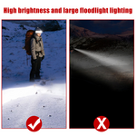 Cob LED Headlamp Built-in Battery Rechargeable Head Waterproof Lamp