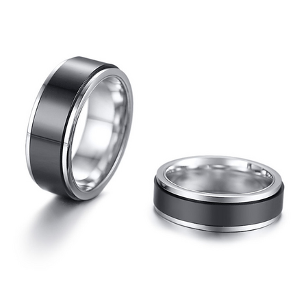 Stainless steel rotating ring